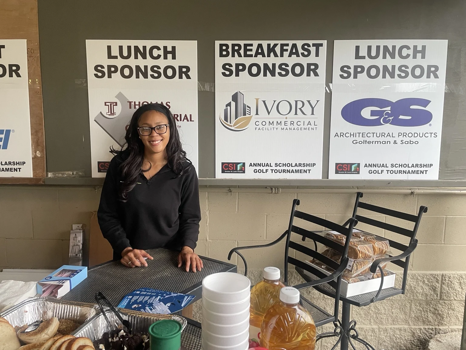 India Ivory representing Ivory Commercial at its CSI breakfast sponsorship
